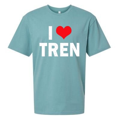 I Love Tren Bodybuilder I Heart Tren Funny Sueded Cloud Jersey T-Shirt