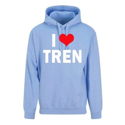 I Love Tren Bodybuilder I Heart Tren Funny Unisex Surf Hoodie