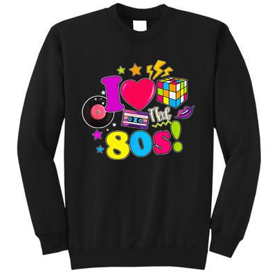 I Love The 80s Vintage Outfit 80's Theme party Sweatshirt