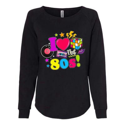 I Love The 80s Vintage Outfit 80's Theme party Womens California Wash Sweatshirt