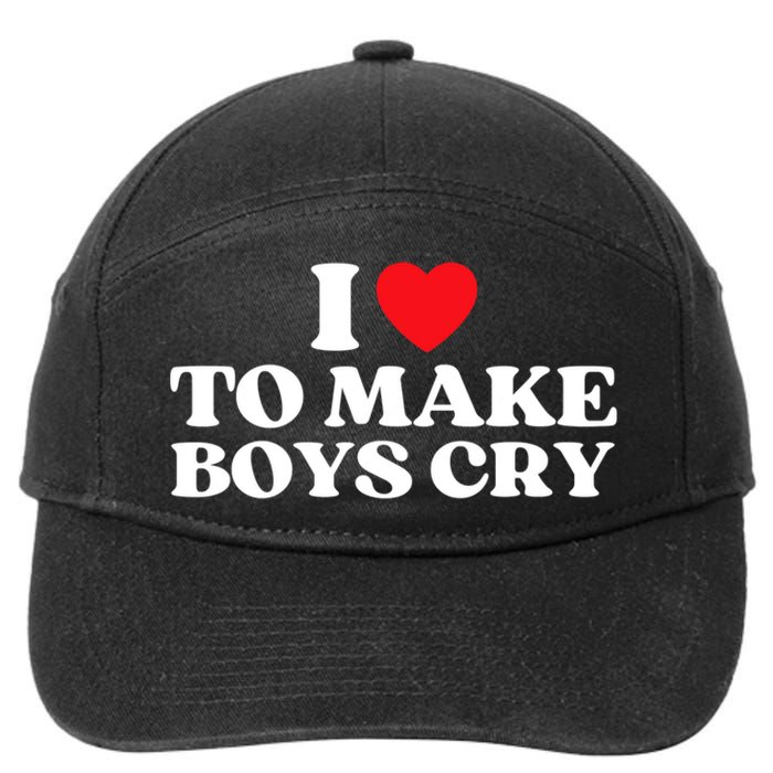 I Love To Make Bo'ys Cry 7-Panel Snapback Hat