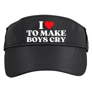 I Love To Make Bo'ys Cry Adult Drive Performance Visor