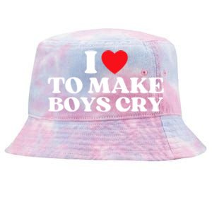 I Love To Make Bo'ys Cry Tie-Dyed Bucket Hat