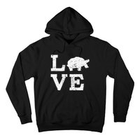 I Love Turtles Tortoises Hoodie