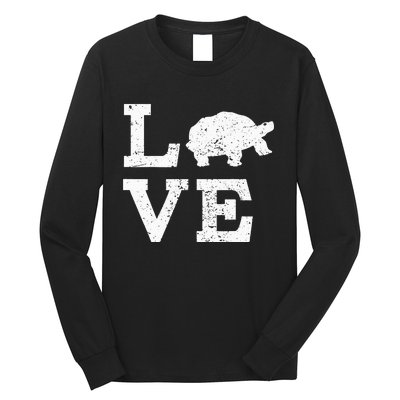 I Love Turtles Tortoises Long Sleeve Shirt