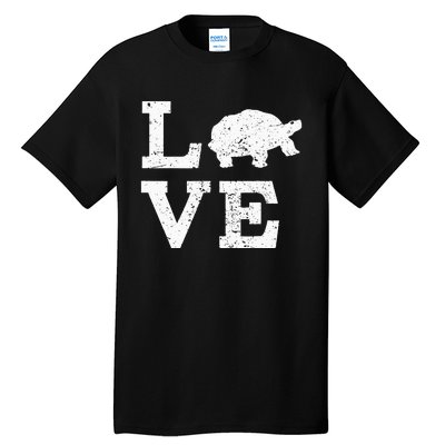 I Love Turtles Tortoises Tall T-Shirt