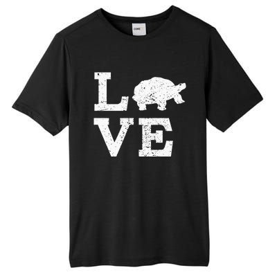 I Love Turtles Tortoises Tall Fusion ChromaSoft Performance T-Shirt