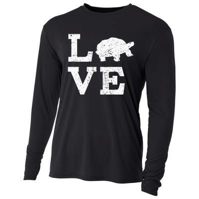 I Love Turtles Tortoises Cooling Performance Long Sleeve Crew