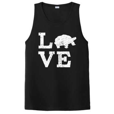 I Love Turtles Tortoises PosiCharge Competitor Tank