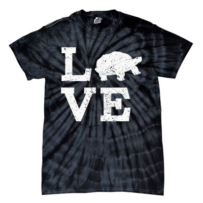 I Love Turtles Tortoises Tie-Dye T-Shirt