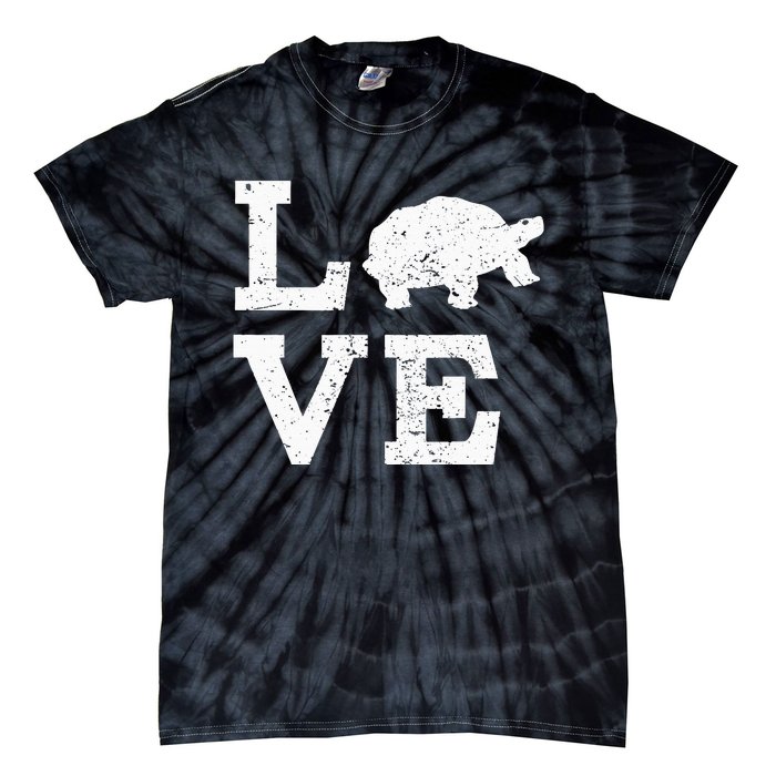 I Love Turtles Tortoises Tie-Dye T-Shirt