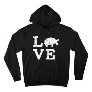 I Love Turtles Tortoises Tall Hoodie