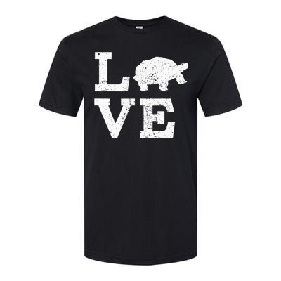 I Love Turtles Tortoises Softstyle CVC T-Shirt