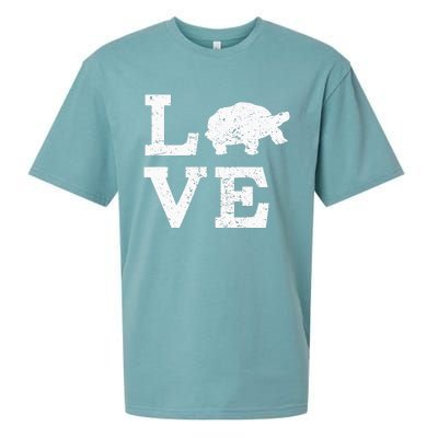 I Love Turtles Tortoises Sueded Cloud Jersey T-Shirt