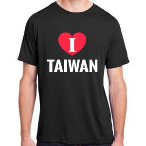 I Love Taiwan Patriotic Home Country Travel Gift Adult ChromaSoft Performance T-Shirt