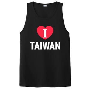 I Love Taiwan Patriotic Home Country Travel Gift PosiCharge Competitor Tank