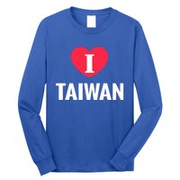 I Love Taiwan Patriotic Home Country Travel Gift Long Sleeve Shirt