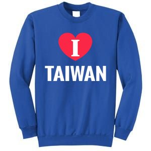 I Love Taiwan Patriotic Home Country Travel Gift Sweatshirt