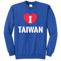 I Love Taiwan Patriotic Home Country Travel Gift Sweatshirt