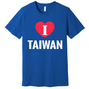 I Love Taiwan Patriotic Home Country Travel Gift Premium T-Shirt