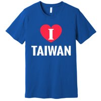 I Love Taiwan Patriotic Home Country Travel Gift Premium T-Shirt