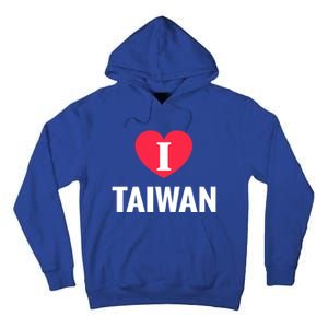 I Love Taiwan Patriotic Home Country Travel Gift Tall Hoodie