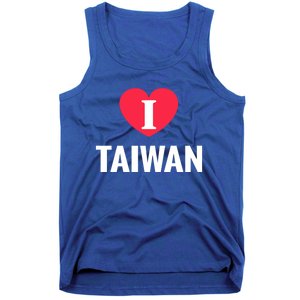 I Love Taiwan Patriotic Home Country Travel Gift Tank Top