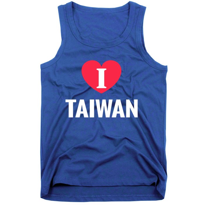 I Love Taiwan Patriotic Home Country Travel Gift Tank Top