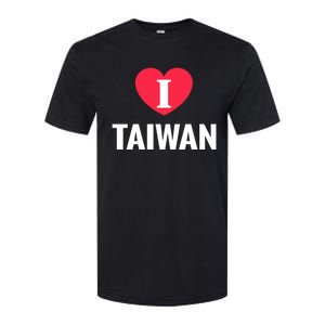 I Love Taiwan Patriotic Home Country Travel Gift Softstyle CVC T-Shirt