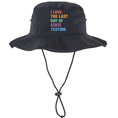 I Love The Last Day Of State Testing Funny Teachers Student Bucket Hat