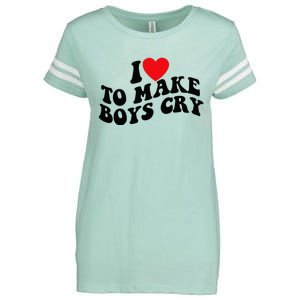 I Love To Make Cry Enza Ladies Jersey Football T-Shirt