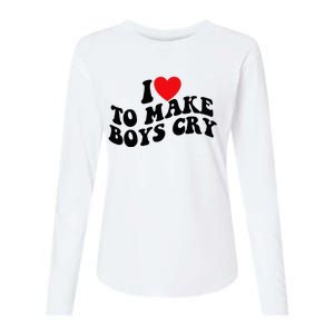 I Love To Make Cry Womens Cotton Relaxed Long Sleeve T-Shirt