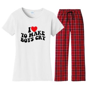 I Love To Make Cry Women's Flannel Pajama Set