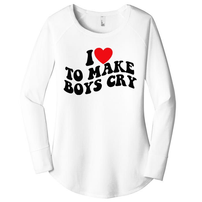 I Love To Make Cry Women's Perfect Tri Tunic Long Sleeve Shirt