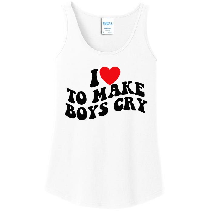 I Love To Make Cry Ladies Essential Tank