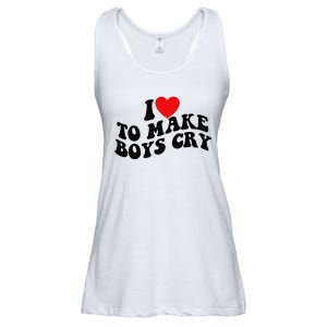 I Love To Make Cry Ladies Essential Flowy Tank