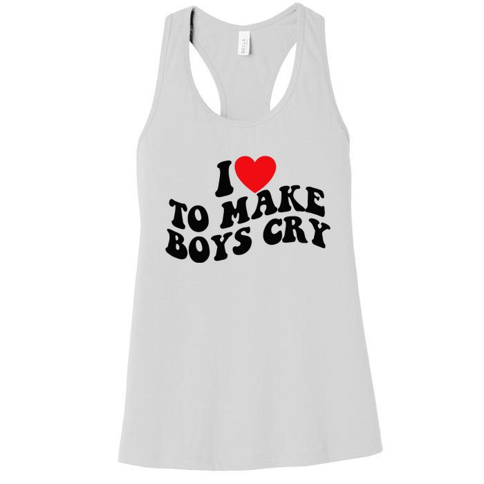 I Love To Make Cry Women's Racerback Tank