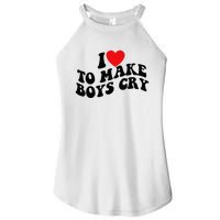 I Love To Make Cry Women's Perfect Tri Rocker Tank