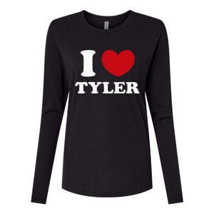 I Love Tyler Womens Cotton Relaxed Long Sleeve T-Shirt