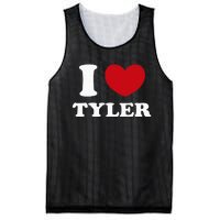 I Love Tyler Mesh Reversible Basketball Jersey Tank