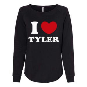 I Love Tyler Womens California Wash Sweatshirt