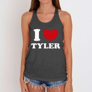 I Love Tyler Women's Knotted Racerback Tank