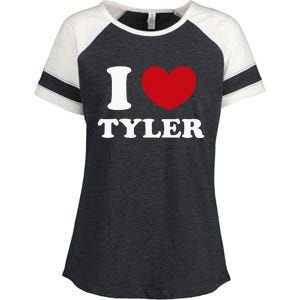 I Love Tyler Enza Ladies Jersey Colorblock Tee