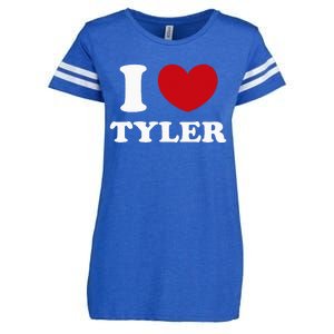 I Love Tyler Enza Ladies Jersey Football T-Shirt