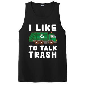 I Like To Talk Trash Recycling Garbage Truck Collector Reuse Cute Gift PosiCharge Competitor Tank