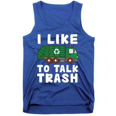 I Like To Talk Trash Recycling Garbage Truck Collector Reuse Cute Gift Tank Top