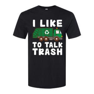 I Like To Talk Trash Recycling Garbage Truck Collector Reuse Cute Gift Softstyle CVC T-Shirt