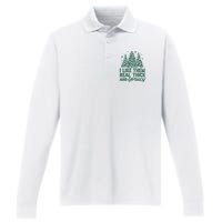 I Like Them Real Thick And Sprucey Funny Christmas Tree Xmas Performance Long Sleeve Polo