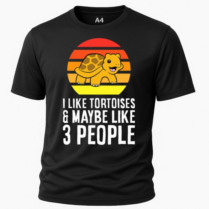 I Like Tortoises And Maybe Like 3 People Cooling Performance Crew T-Shirt