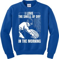 I Love The Smell Of Dry Concrete In The Morning Kids Sweatshirt